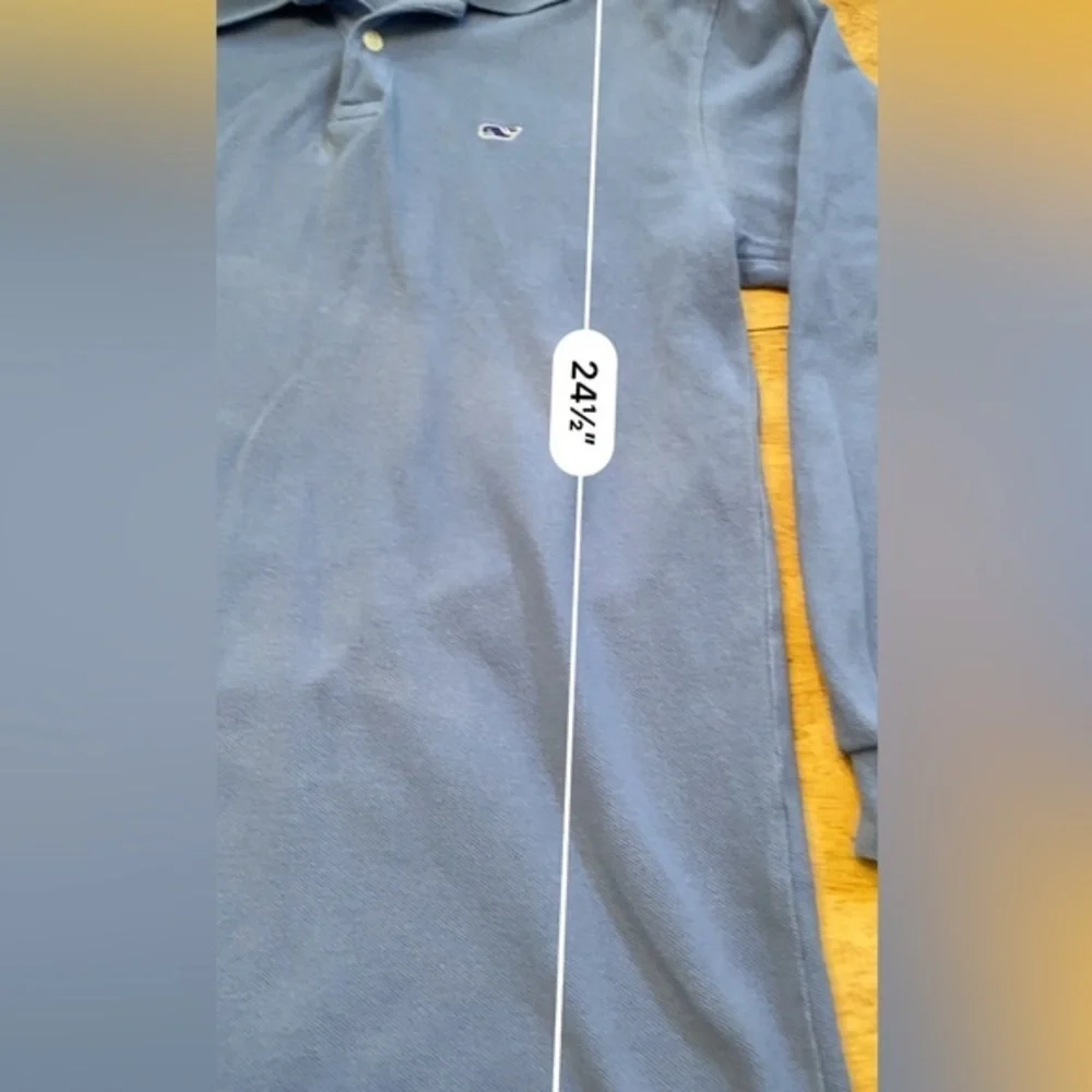 Vineyard Vines Boy’s Medium (12/14) Blue Long‎ Sleeve Cotton Pique Knit Pullover